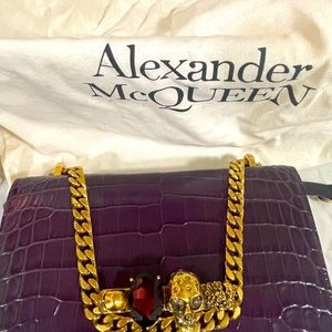 Alexander McQueen Jeweled Royal Purple